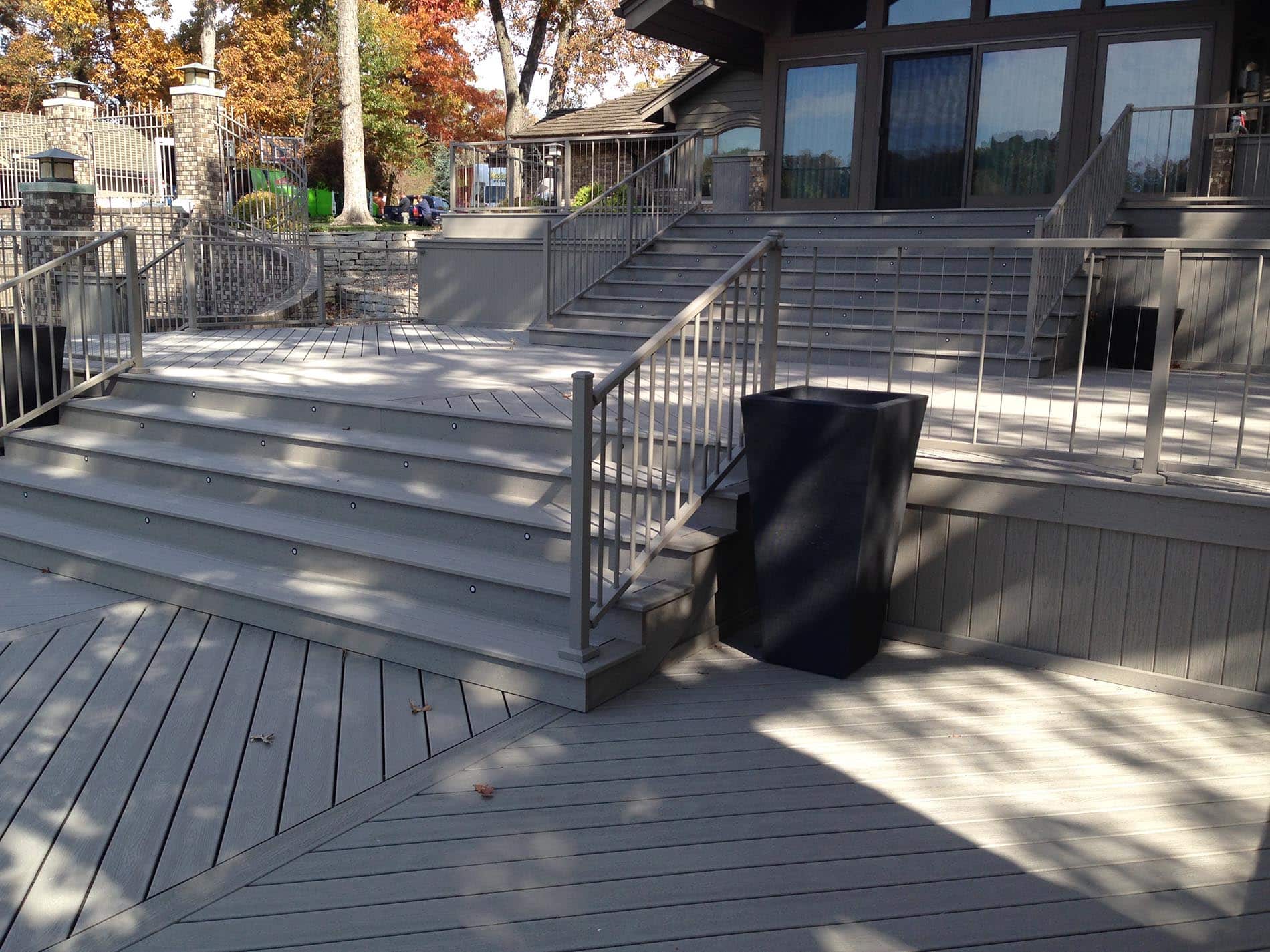 gray deck with metal railing 19