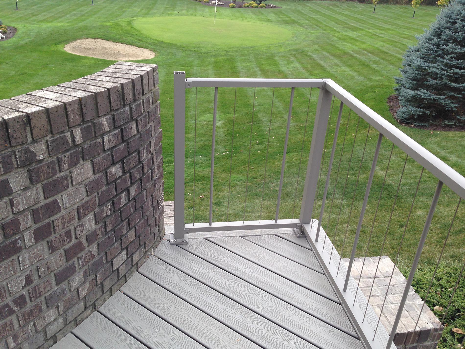 gray deck with metal railing 3